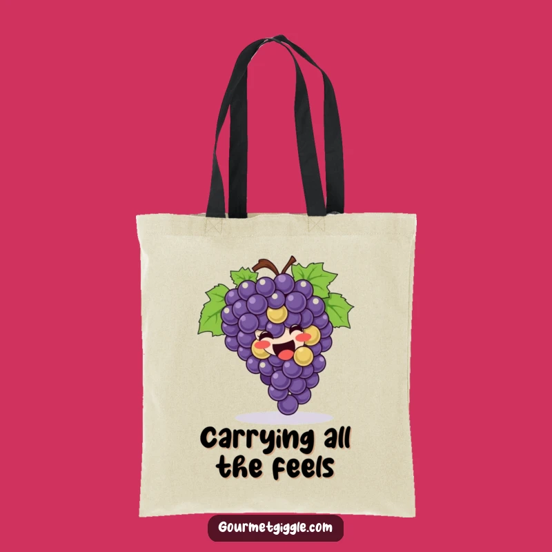 Funny Grapes Rolling Tote Bag: Joyful Bunch of Grapes for Everyday Laughs
