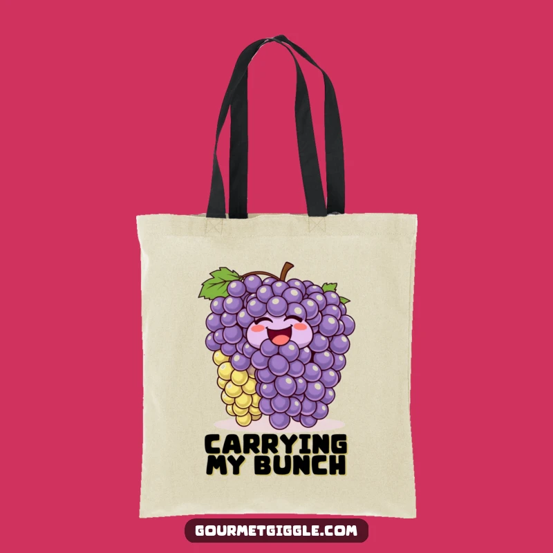 Funny Wiggling Grapes Tote Bag - Spacious and Humorous Fruit Carryall, Perfect Gift