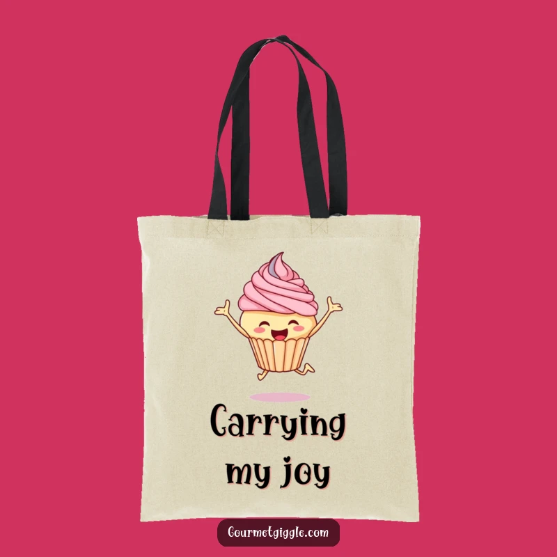 Funny Cupcake Leap Tote Bag: Stylish & Joyful Carryall for Sweet Souls