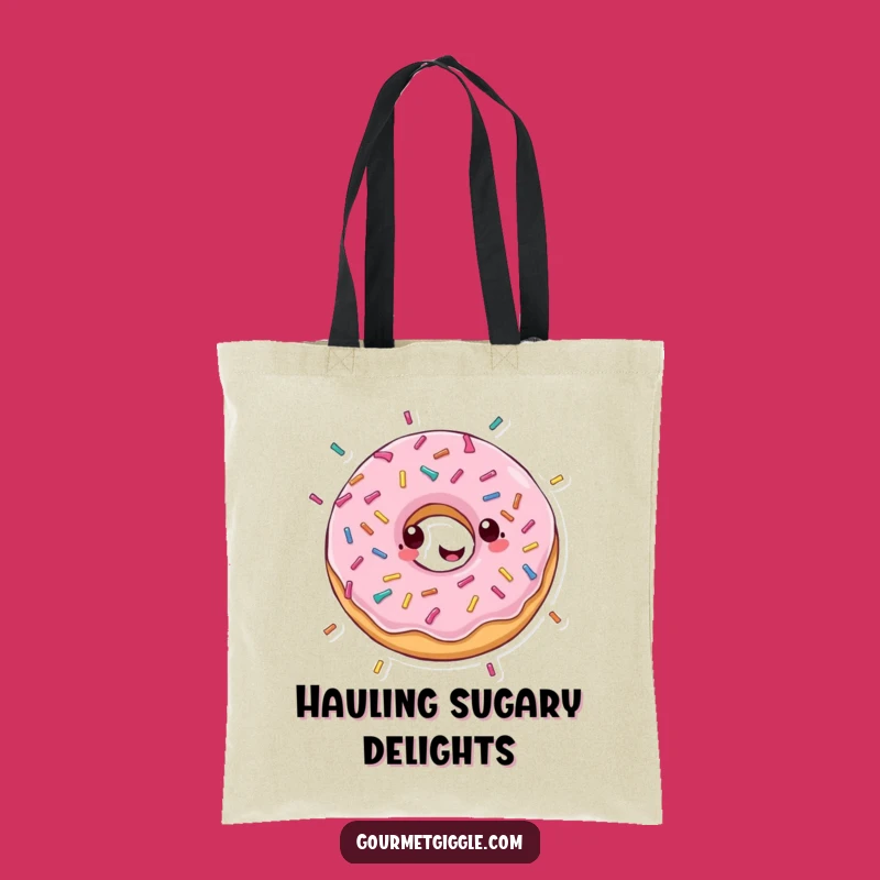 Donut Joy Tote Bag - Happy Treat Accessory, Sweetly Funny Gift