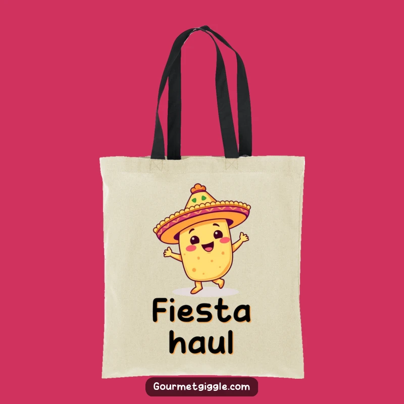 Funny Dancing Taco Tote Bag: Festive Fiesta, Sombrero, Perfect Funny Gift