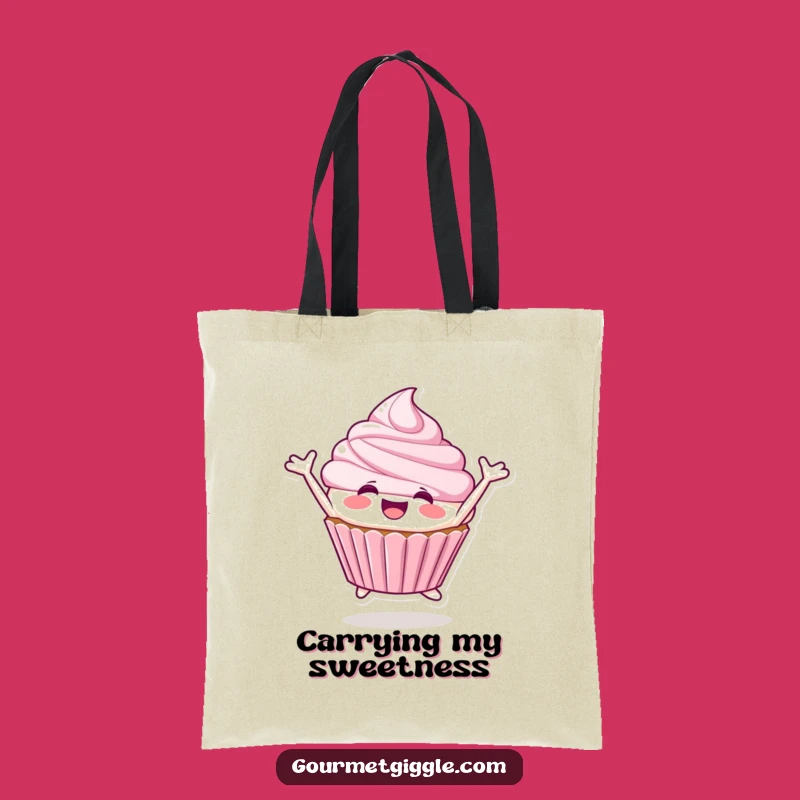 Funny Cupcake Tote Bag: Carry Sweetness, Joyful Gift