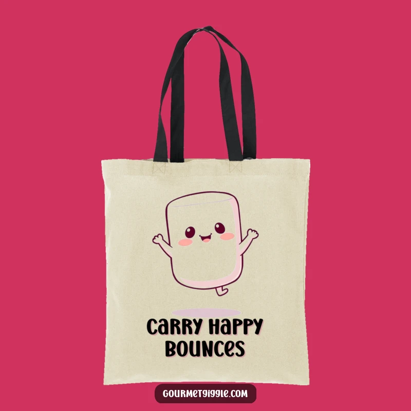 Funny Marshmallow Bounce Tote Bag: Carry Your Sweetness and Essentials