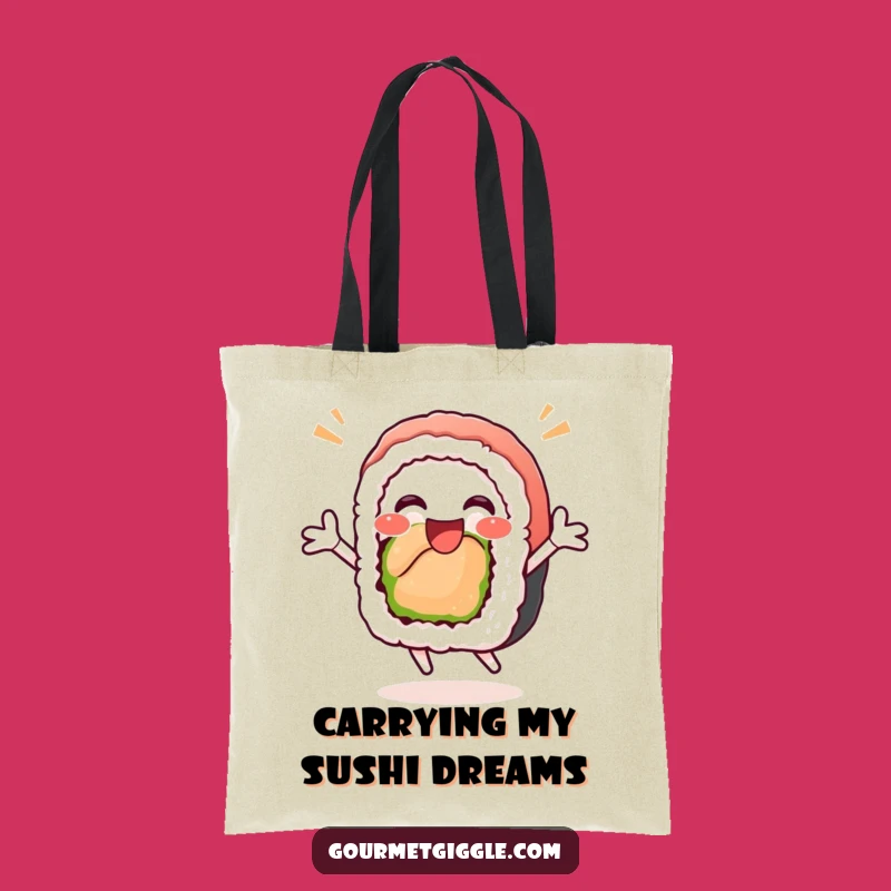 Funny Sushi Roll Tote Bag - Hilarious and Handy Carry-All Gift