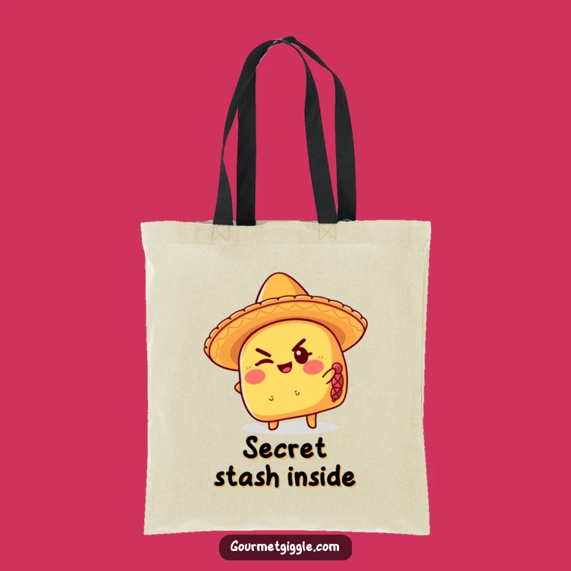 Funny Taco Sombrero Tote Bag: Carry Your Essentials with a Wink